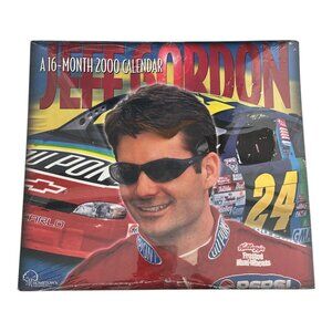 Jeff Gordon 2000 16-Month NASCAR Wall Calendar – Hometown Graphics - Sealed